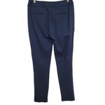 J. McLaughlin  Ross Pull On Stretch Pant Front Zipper Pockets Navy Women's Size 2 Photo 2