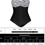 Yesno Plus Size One Piece Swimsuit for Women Twist Front... Photo 3