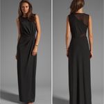 Halston Heritage  Cheer Contrast‎ Gown Sleeveless Formal Dress in Black, Size 4 Photo 1
