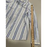 LL Bean Oxford Shirt Womens Small Striped Button Down Preppy Coastal 100% Cotton Photo 4