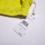 Good American Crinkle One Shoulder Bikini Swim Top Always Fits Yellow Size 1/2 Photo 4