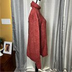 MINKPINK ‎ Womens Brick Red Size Large Curious Roll Neck Sweater Dress Tunic NEW Photo 7