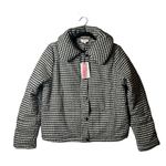 Andree by Unit  Jacket Womens M‎ Black White Houndstooth Puff Jacket NEW Photo 2