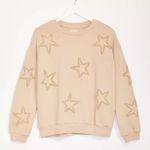Lou & grey Stardust Star Print Terry Sweatshirt Size Small Photo 0
