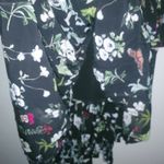 Joie  S Analena Boho Black Botanical Ruffle Floral Asymmetrical Dress Photo 3