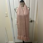 Michael Kors  Women’s Winter Knitted Neck Wrap  Scarf Tassles Soft Pink 72”  EUC Photo 3