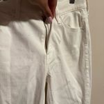 MOTHER Cha Cha Fray Jeans in Glass Slipper White Photo 5