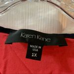 Karen Kane Pink Button Up Cabana Contrast Top 1X Photo 1