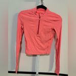 Lululemon  athletica Neon Orange Long Sleeve Top Photo 2