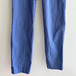 Anne Klein  Blue Business Casual Stretch Ankle Pants with Gold Buttons, Size 10 Photo 4