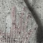 Keren Hart Cardigan Womens Open Weave Lagenlook Tan Fishnet Size Large Black Photo 6