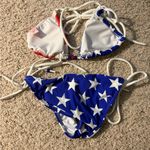 Venus B3 Women's  2pc Patriotic American Flag Theme String Bikini size A cup/2 Photo 1