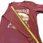 Burgundy long sleeve Old Orchard Beach Maine shirt Size Medium Photo 2
