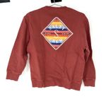 Salty Crew  Sink Swim Graphic Crew Neck Sweatshirt Rust Red Women's Size S Photo 1