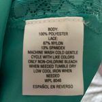 Thalia Sodi Vintage Y2K 90βs Silk Blue Green Lace Panel Slip Nightgown Dress Photo 7