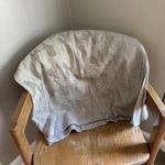 Anthropologie Clara Camo Wrap Scarf Grey 53" sq Photo 0