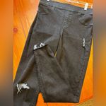 Spanx  Distressed edge skinny jeans sz L washed black Photo 9