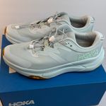 Hoka  Transport Athletic Shoes in Light Blue and White Photo 3