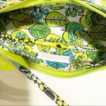 Vera Bradley  Limes Up Green Floral Small Zip Closure Shoulder Bag Pocketbook Photo 2