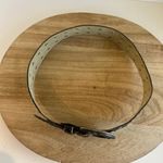 Vintage 90s Black Vegan Leather Silver Studded Belt Size XS Photo 9