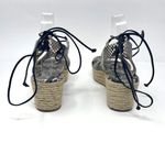 Michael Kors  Brown Gray Snake Print Sofia Espadrille Wedge Platform High Heels Photo 5