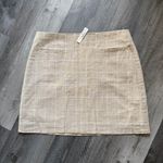 Madewell  Oatmeal Plaid Mini Skirt NEW 6 Lined With Pockets Photo 1