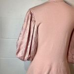 On Twelfth Pink Dusty Rose Balloon Sleeve Floral w Eyelet Trim Blouse Photo 5
