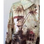 Vintage 90s Y2K Impulse California Yellow Brown Palm Tree Rustic Jacket Size L Size L Photo 5