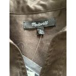 Madewell $88 Utility Stretch Slim Long Sleeve Shirt Top Dark Carob Sz S NS410 Photo 12
