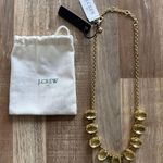 NWT J.Crew Yellow Crystal Tear Drop Jewel Gold Chainlink Necklace Millenail Glam Photo 0