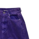 BDG Y2K Womens High Rise Corduroy Pants 26 Purple Wide Wale Streetwear Retro Photo 2