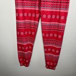 P.J. Salvage Red Fair Isle Snow Flake Kisses Womens Pajama Pants Large Photo 2