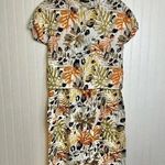 Tahari  Linen Botanical Short Sleeve Top Wide Leg Pant Set Top Med Pants XL C48 Photo 0