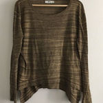 ZARA  knit crewneck‎ striped high low top long sleeve Photo 0