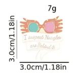 Harry Potter  Nargles Glasses Luna Lovegood Enamel Pin Photo 1