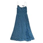 Reformation Women’s Juliette Lazuli Blue Polka Dot Slip Midi Dress Size 8 Photo 1