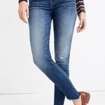 Madewell 10" High-Rise Skinny Jeans: Cutout Tulip Hem Edition Photo 1