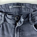 ZARA  Black Fringe Hem Mid-Rise Skinny Jeans 4 Grunge Distressed Photo 1