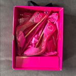 Barbie x ALDO Barbiestessy Collection Pink Translucent Pointed Toe Pumps 8 NEW Photo 3