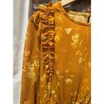 Madewell Woman’s Formal Ruffle-Shoulder Peplum Top in Tonal Botanical XXS Photo 4