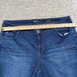 Style & Co Style Co Denim Slim Leg Jeans Blue Wash Distressed Knee Womens 16W Photo 2