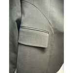 Brooks Brothers Women Elegant Black Wool Blend Collarless Blazer Jacket Size 6 Photo 2