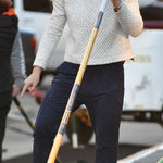 Apana  Textured Cream Cowl Neck Sweater Photo 0