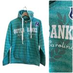 Lone Rock Outer Banks North Carolina Pocket Full Zip Up Hoodie Sweater Small Photo 1