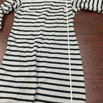 Old Navy Heather Grey and Black Stripe Zip Up Dress Size Large Photo 13