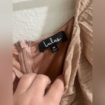 Lulus  Ruche Hour Blush Pink and Silver Bodycon Dress Photo 11