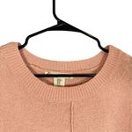 Kaisely Kaisley Pink Cotton Blend Long Sleeve Oversized Pullover Knit Sweater Women Sz M Photo 4