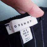 Topshop  Black Ruched Sleeve Poplin Midi Dress Photo 5