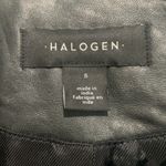 Halogen Leather Zip front Moto Jacket S 19.5” p2p Black $250 Retail EUC Photo 4