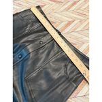 Canyon Retreat Black Faux Leather Midi Skirt Button Front Pockets 10 Womens Photo 8